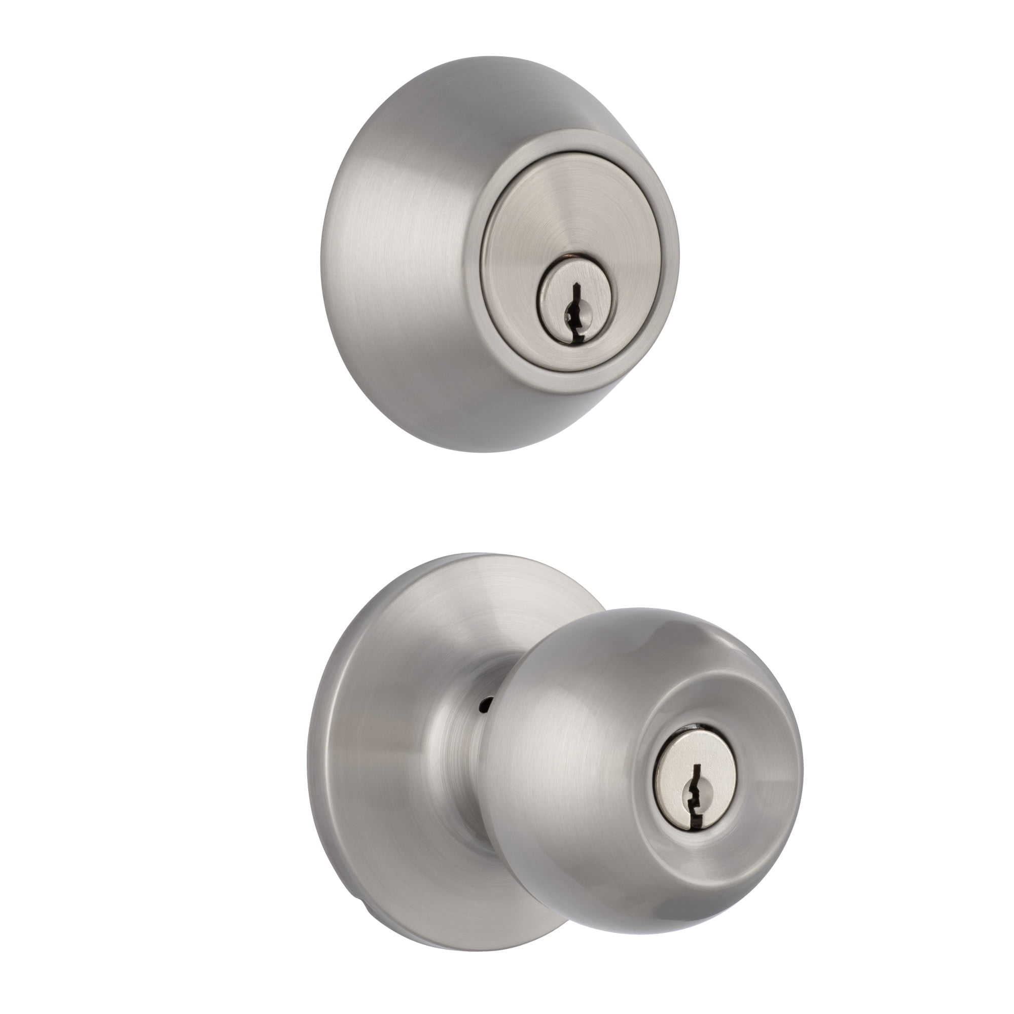 Miseno MLK2020SN Urbanna Ball Single Cylinder Keyed Entry Door Knob Set - Nickel