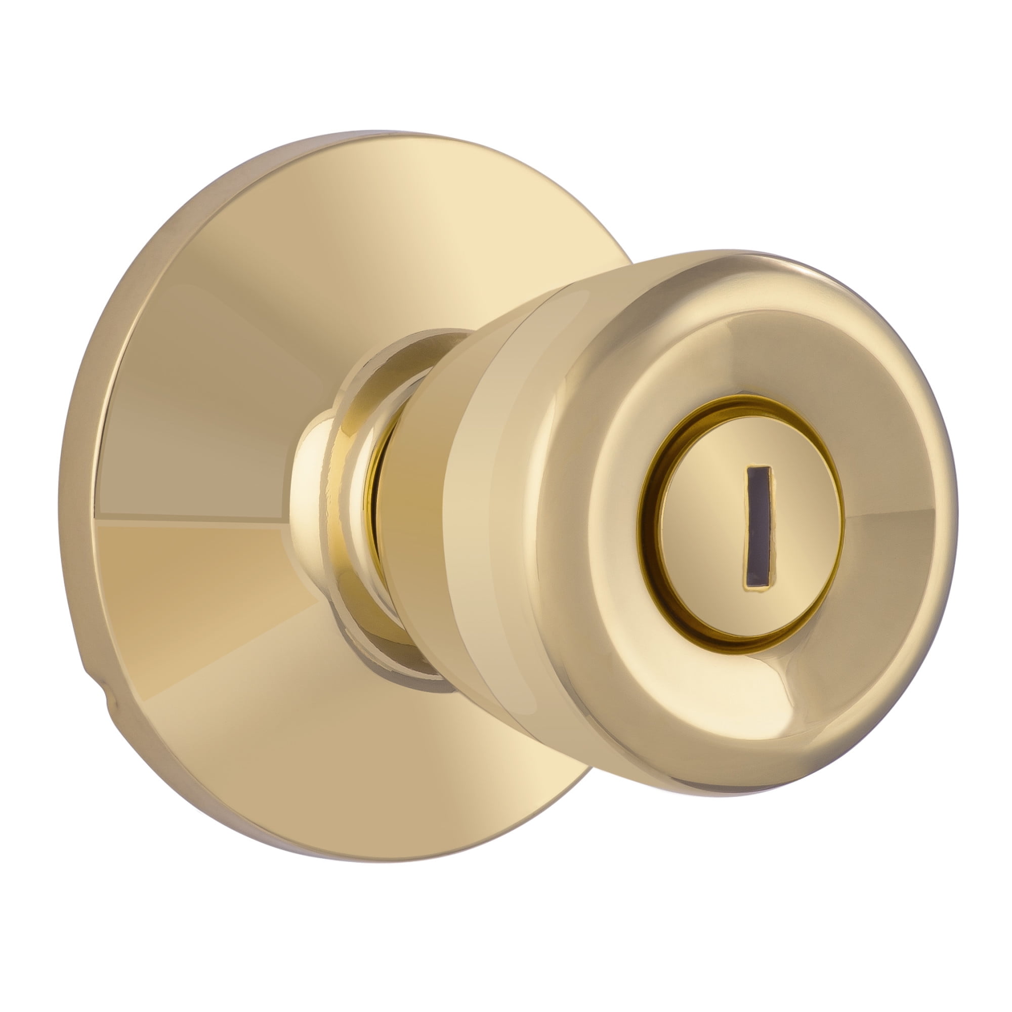 Miseno MLK3010PB Buchanan Tulip Privacy Door Knob Set - Brass