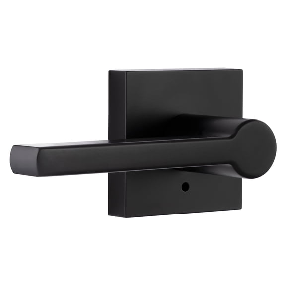 Miseno Mlk3022x Lorton Flat Bar Privacy Door Lever Set - Black