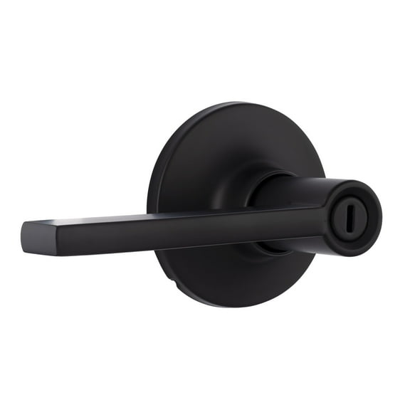 Miseno Mlk3031 Hazel Flat Bar Privacy Door Lever Set - Black