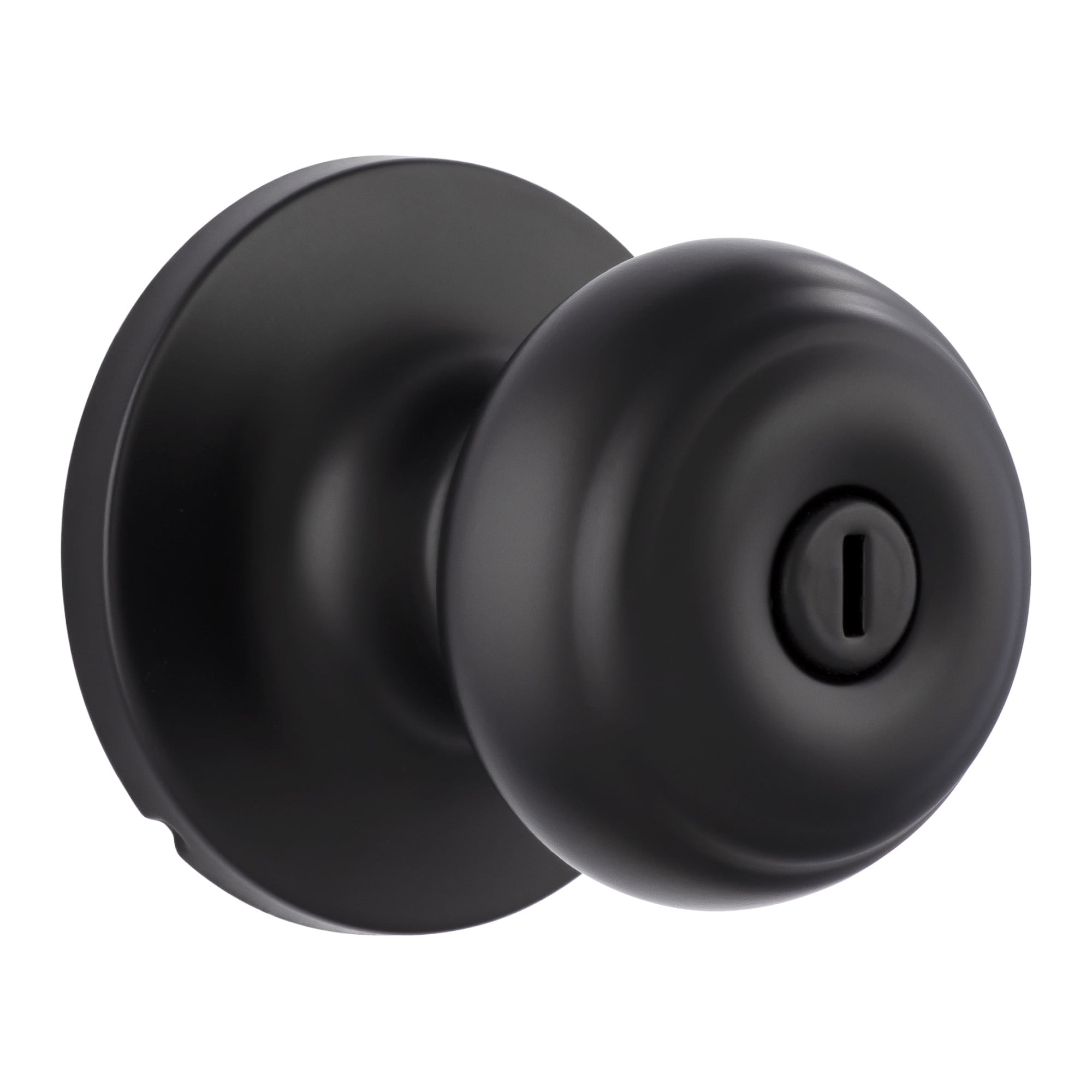 Miseno MLK3050BK Druid Ridged Ball Privacy Door Knob Set - Black
