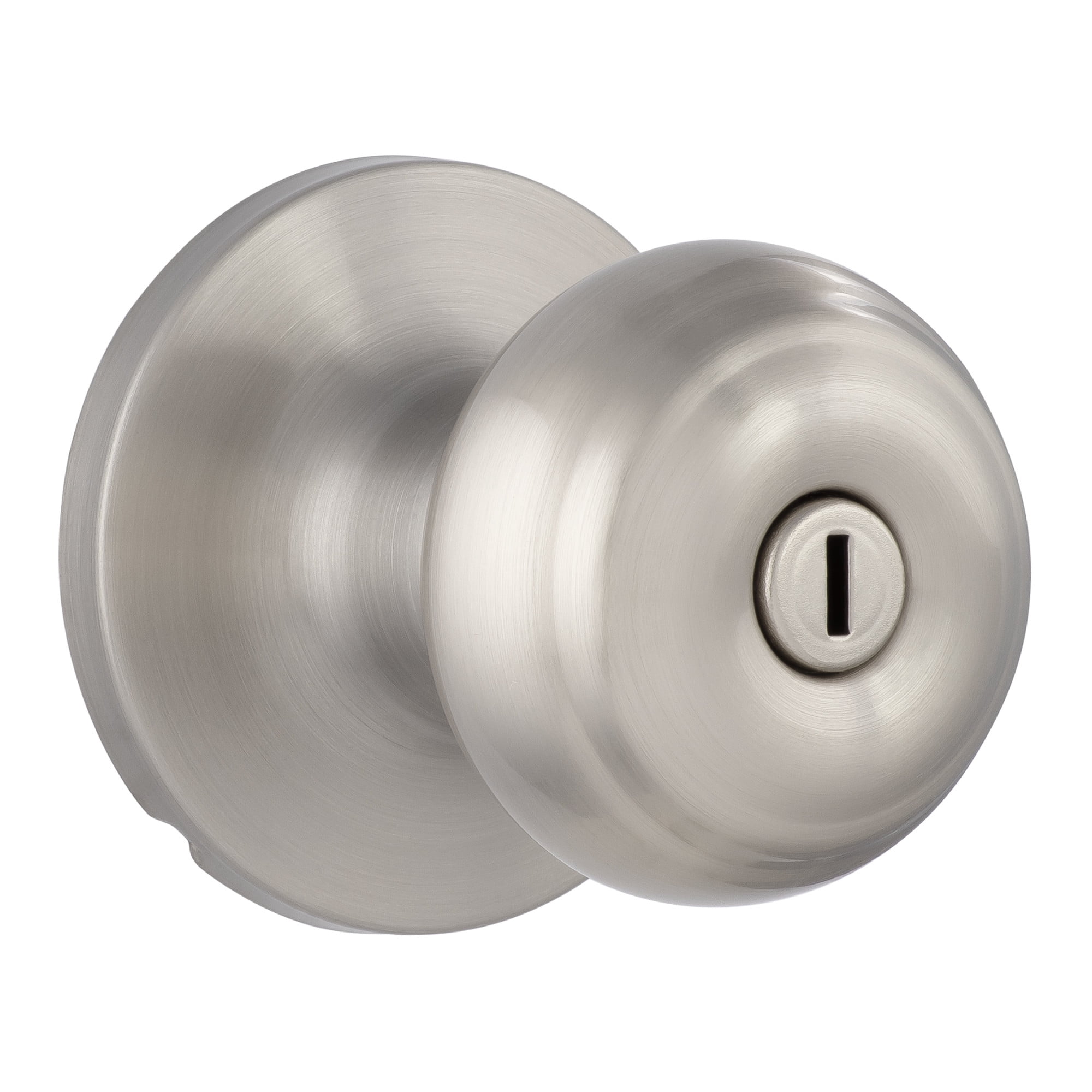 Miseno MLK3050SN Druid Ridged Ball Privacy Door Knob Set - Nickel