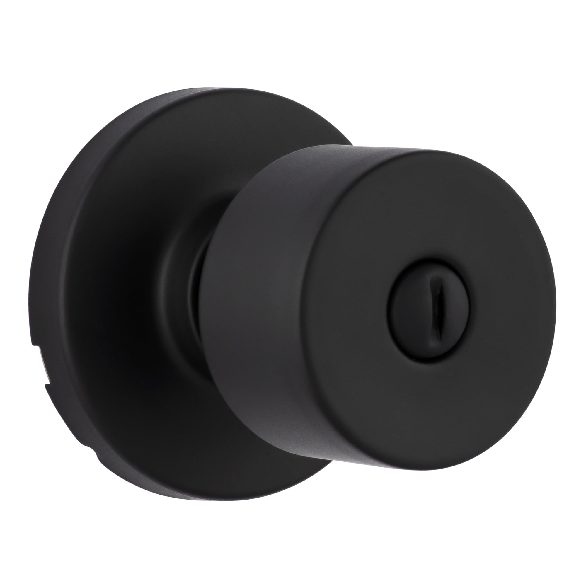 Miseno MLK3080BK Tuscora Shaker Privacy Door Knob Set - Black