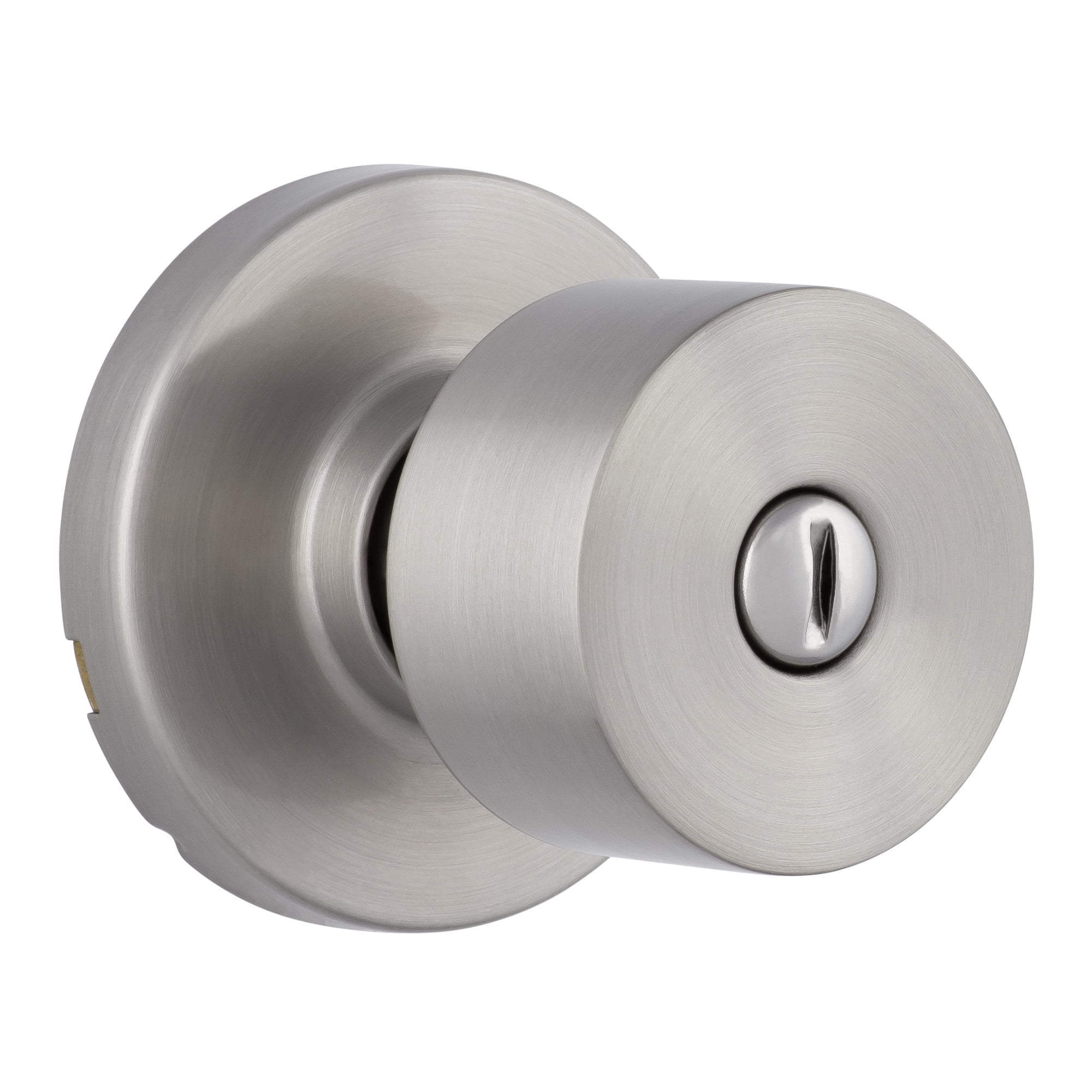 Miseno MLK3080SN Tuscora Shaker Privacy Door Knob Set - Nickel