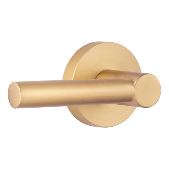 Miseno MLK4012XSB Elkton Round Rod Passage Door Lever Set - Brass