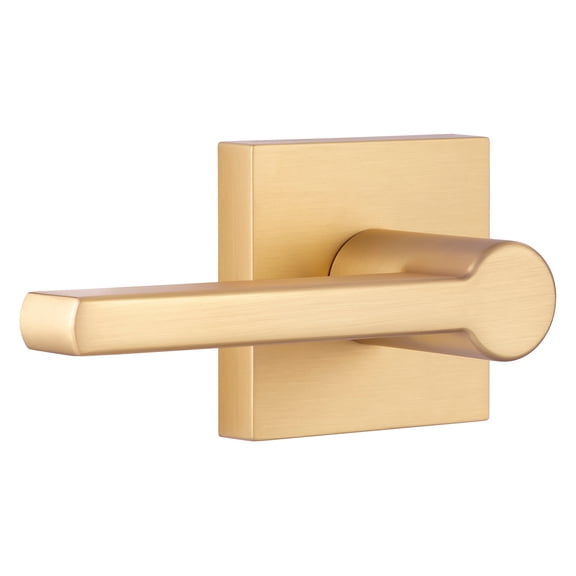 Miseno Mlk4022x Lorton Flat Bar Passage Door Lever Set - Brass