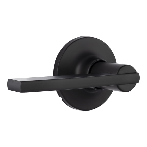 Miseno Mlk4031 Hazel Flat Bar Passage Door Lever Set - Black