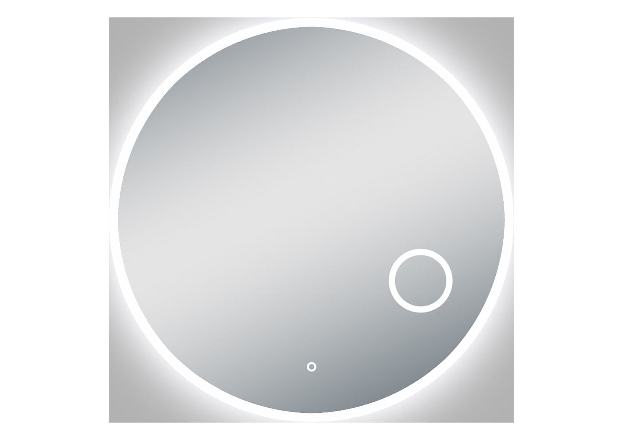 Apollo 36" Round Frameless LED Bathroom Vanity Mirror