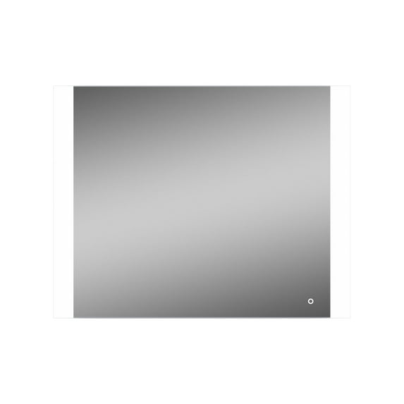 Miseno Mm4636led Athena 46" W X 36" H Rectangular Glass Frameless Bathroom Mirror - Silver