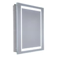 thumbnail image 1 of Miseno Mmcr1620led-R 16" W X 20" H Frameless Recess Mounted Single Door Medicince Cabinet, 1 of 5