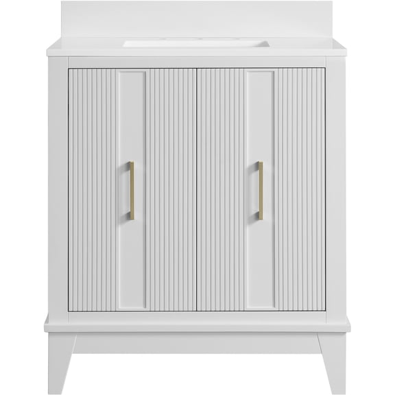 Miseno MN525V30BW Fenwick 30" Free Standing Single Basin Vanity Set - White