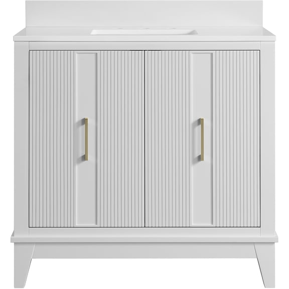 Miseno MN525V36BW Fenwick 36" Free Standing Single Basin Vanity Set - White