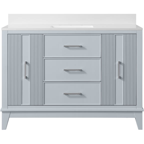 Miseno MN525V48SBL Fenwick 48" Free Standing Single Basin Vanity Set - Blue
