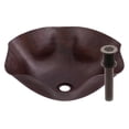 thumbnail image 1 of Miseno MNO-NA500-ORB Specialty 16" Copper Bathroom Sink; Oil Rubbed Bronze Drain, 1 of 4