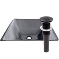 thumbnail image 1 of Miseno Mno-Yrg682 Square 18-1/4" Tempered Glass Vessel Bathroom Sink - Bronze, 1 of 7