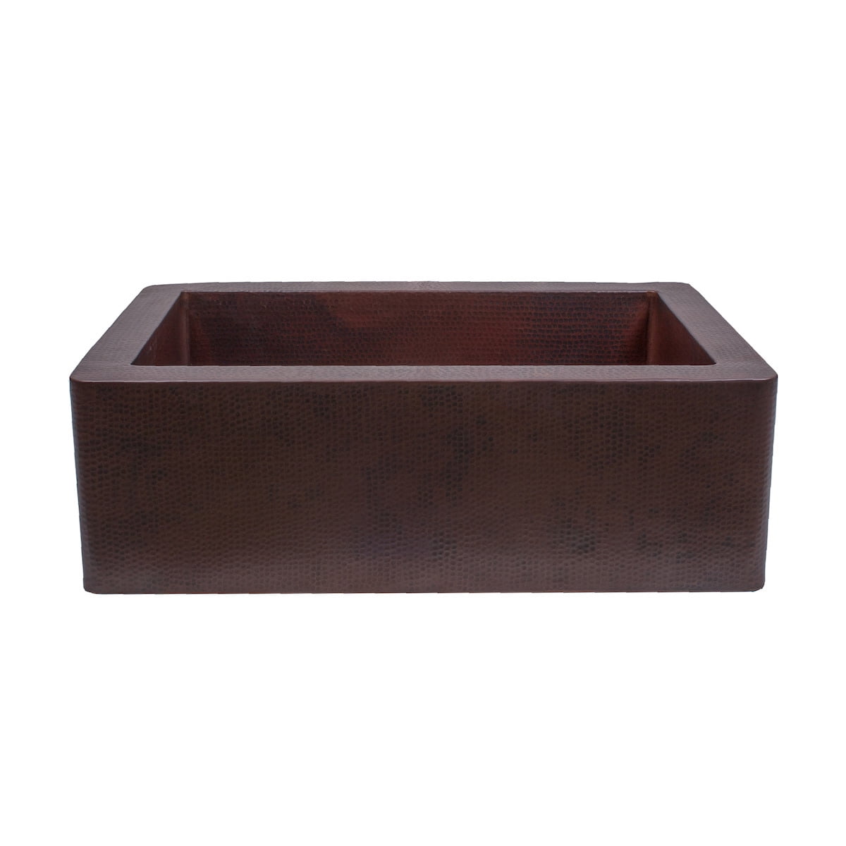 Artisan Antique Copper Farmhouse Single Basin Kitchen Sink, 33"