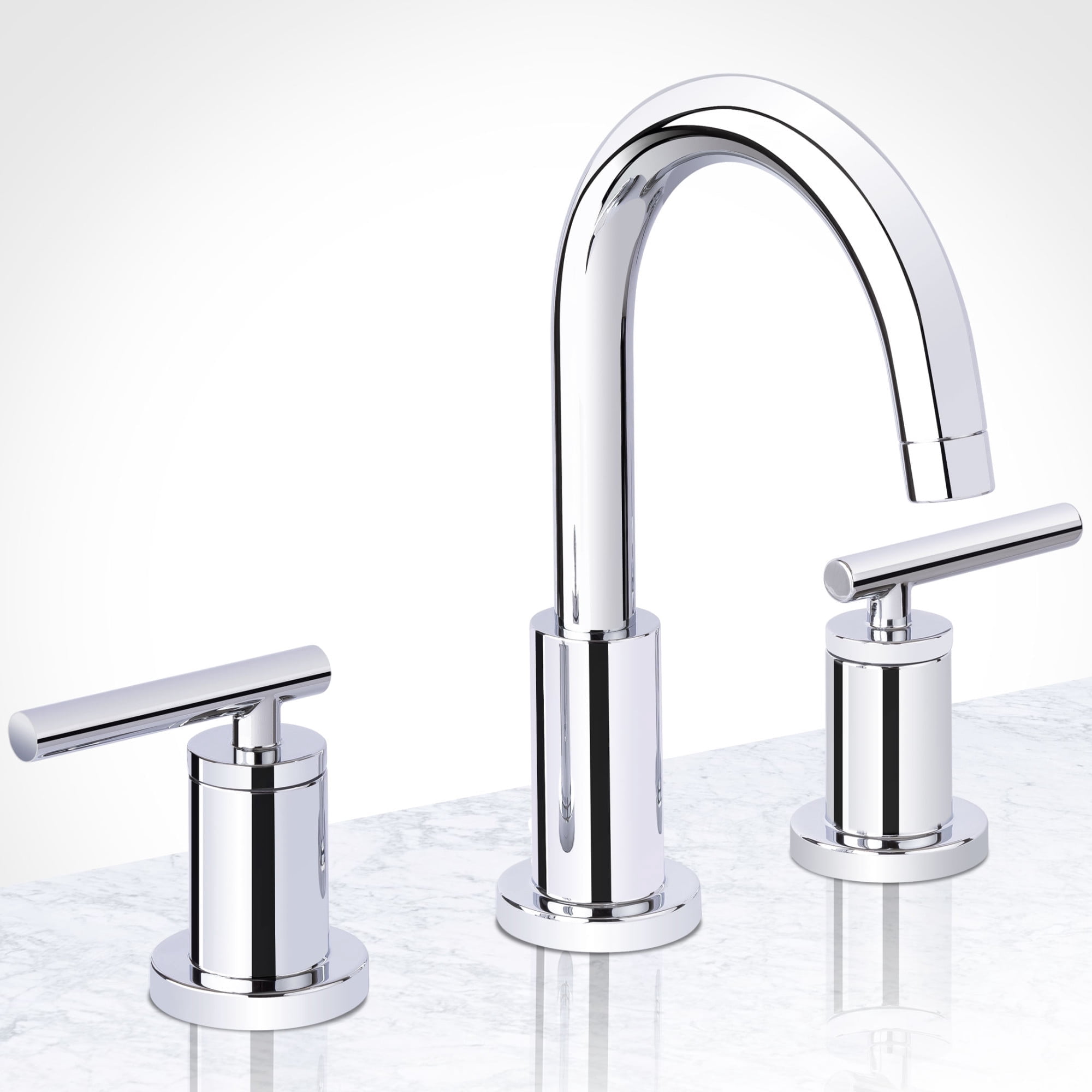 Miseno MNO1343CP Mia Widespread Bathroom Faucet with Brass Push-Pop Drain Assembly, Polished Chrome