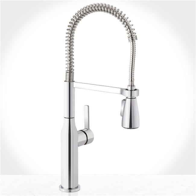Miseno MNO500LCP Single Handle Pull Down Kitchen Faucet, Polished Chrome