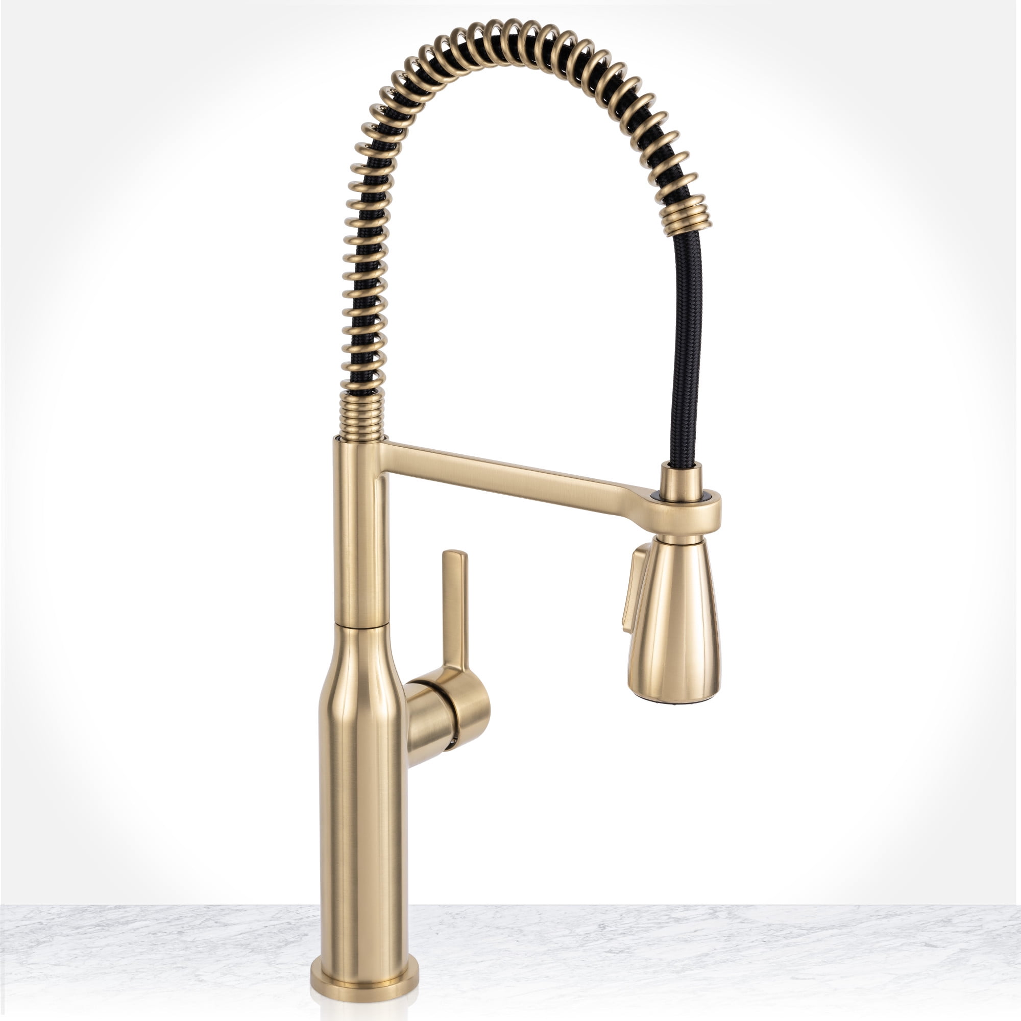 Miseno MNO500LCG Galleria Pre-Rinse Single Handle Kitchen Faucet - Gold