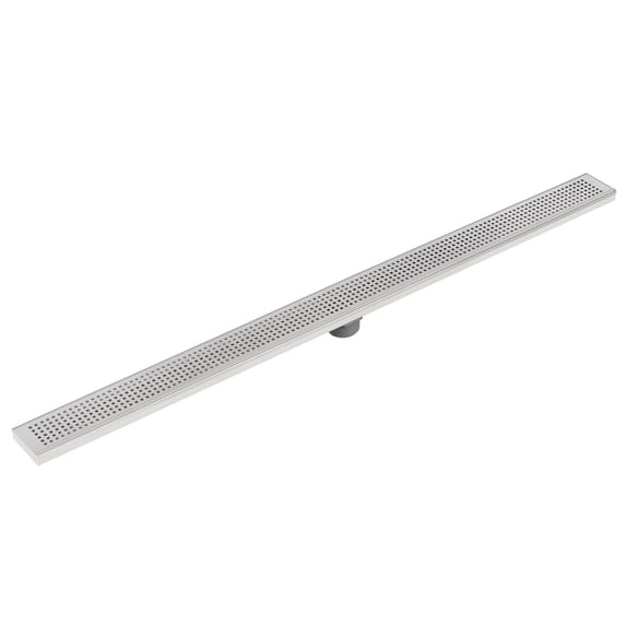 Miseno MNO60LD 60 in. Pattern Grate Linear Shower Drain, Stainless Steel