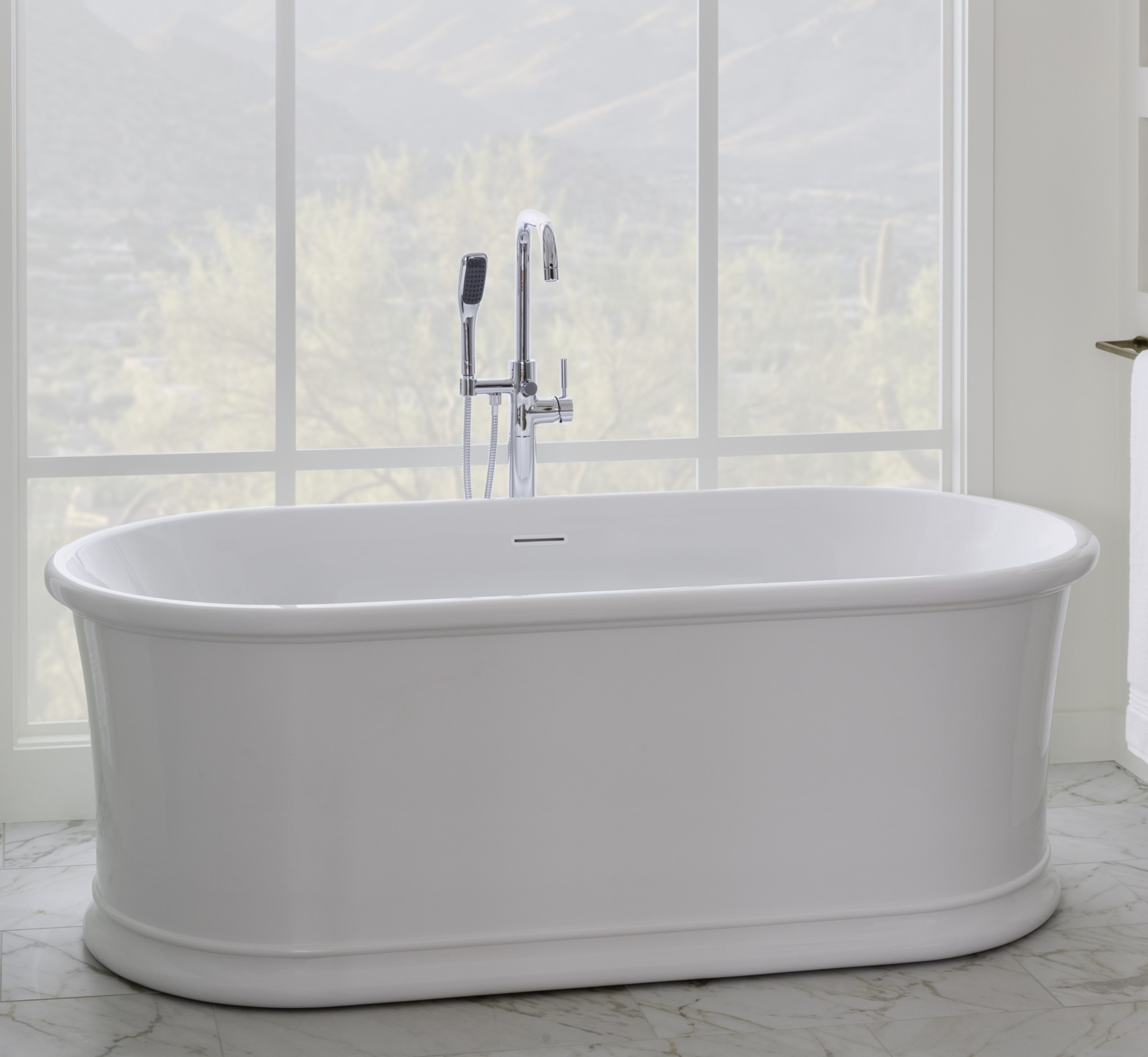 Miseno Mno7035sfso 71" Free Standing Acrylic Soaking Tub White