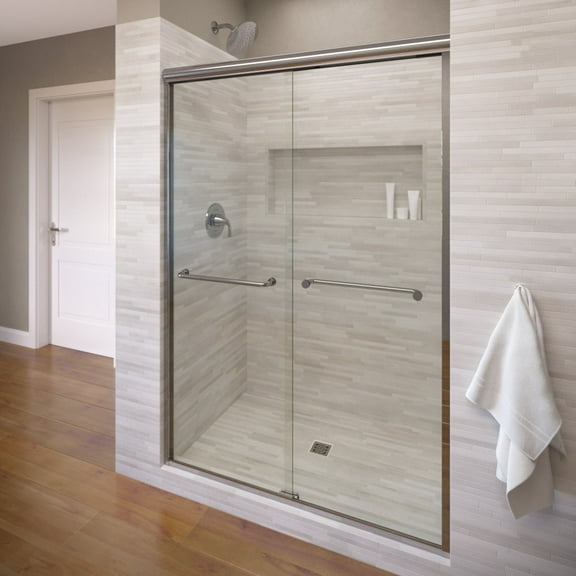Miseno Msdfvr43476512 Forever 70" High X 44"-47" Wide Sliding Framed Shower Door - Chrome