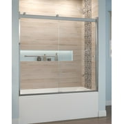 Miseno Msdrev6057cl Revolution 57" High X 56"60" Wide Sliding Framed Tub Door - Chrome
