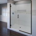 thumbnail image 1 of Miseno MSDSWP4772CLORB Swipe 72" High X 46"-47" Wide Hinged Frameless Shower Door - Bronze, 1 of 4