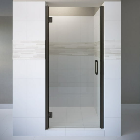 Miseno Msdswy2872cl Sway 72" High X 28" Wide Hinged Frameless Shower Door - Bronze