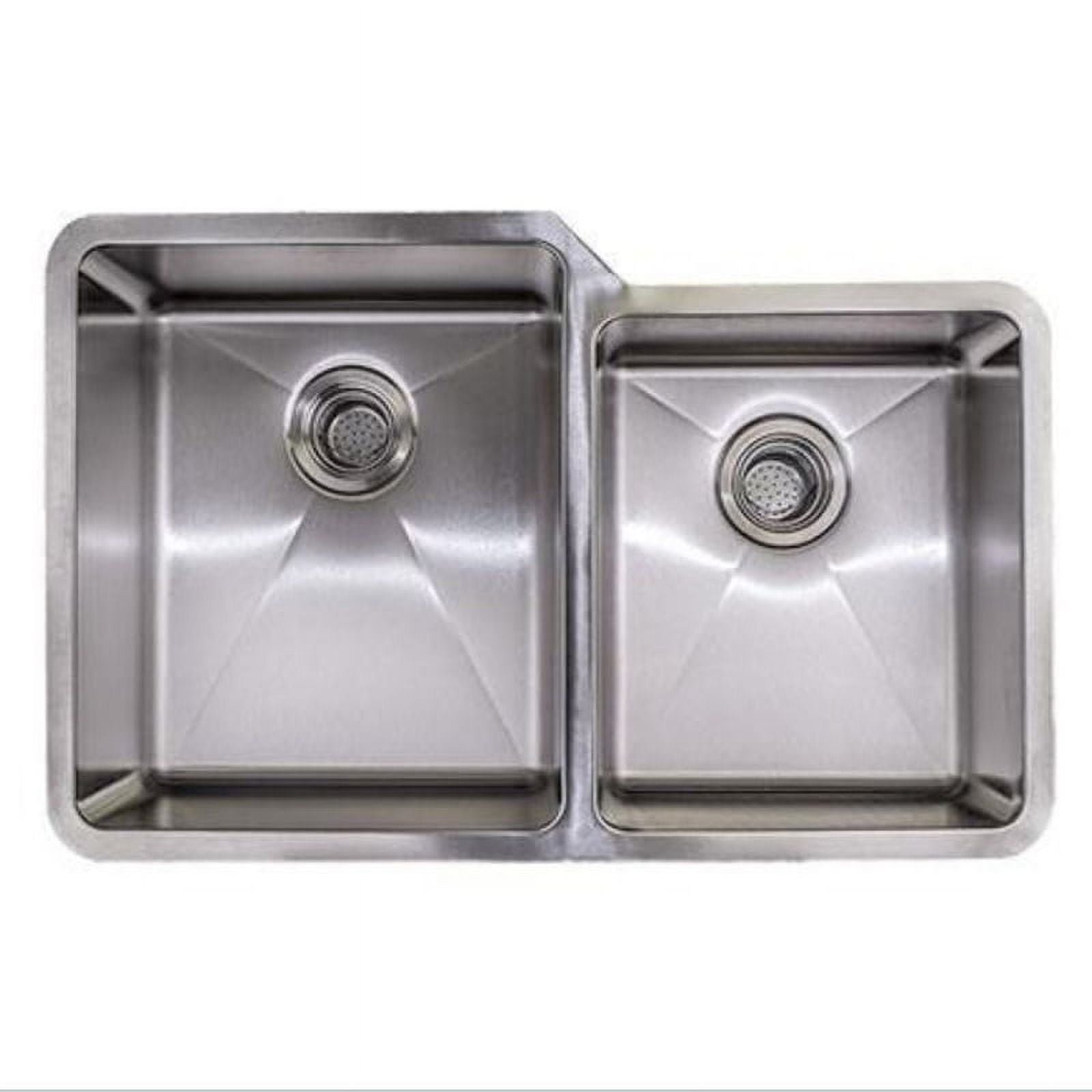 32" Stainless Steel Double Basin Undermount Kitchen Sink