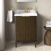 Miseno Mv-Berk24-15Vva Indy 24" Free Standing Single Basin Vanity Set - Dark Walnut /