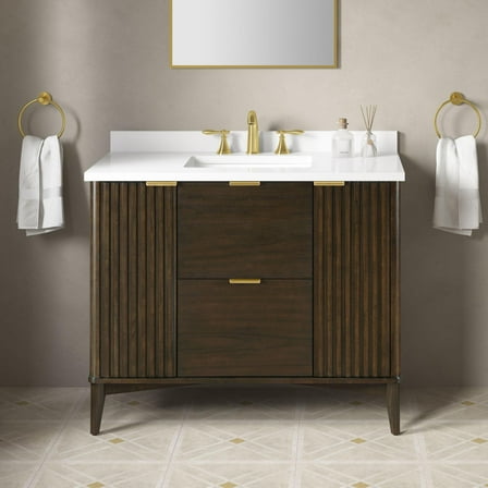 Miseno Mv-Berk42-15Vva Indy 42" Free Standing Single Basin Vanity Set - Wood