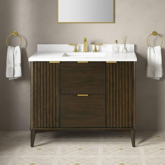Miseno Mv-Berk42-15Vva Indy 42" Free Standing Single Basin Vanity Set - Wood