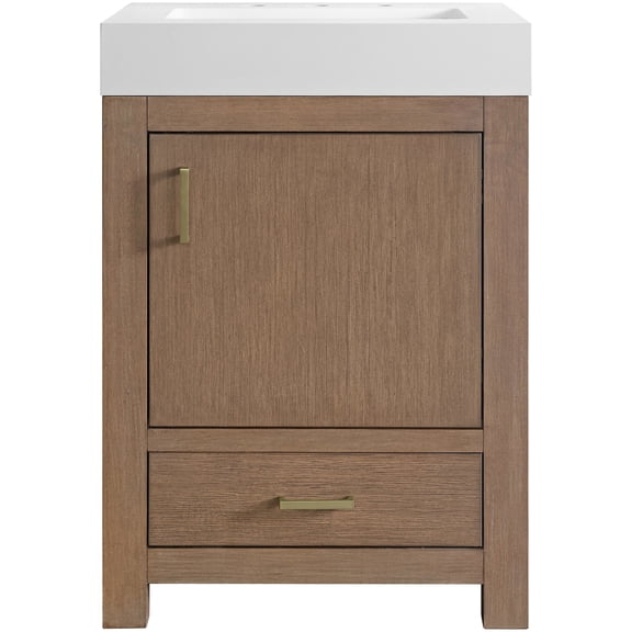 Miseno Mv-Mn520v24 Alanya 24" Free Standing Single Basin Vanity Set - Walnut Drift