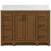 Miseno Mv-N241-V48 Lucerne 48" Single Basin Vanity Set - Dark Maplewood