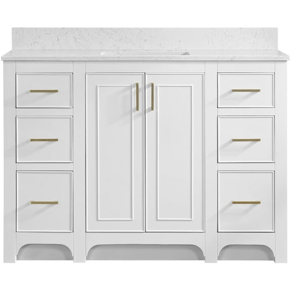 Miseno Mv-N241-V48 Lucerne 48" Single Basin Vanity Set - White