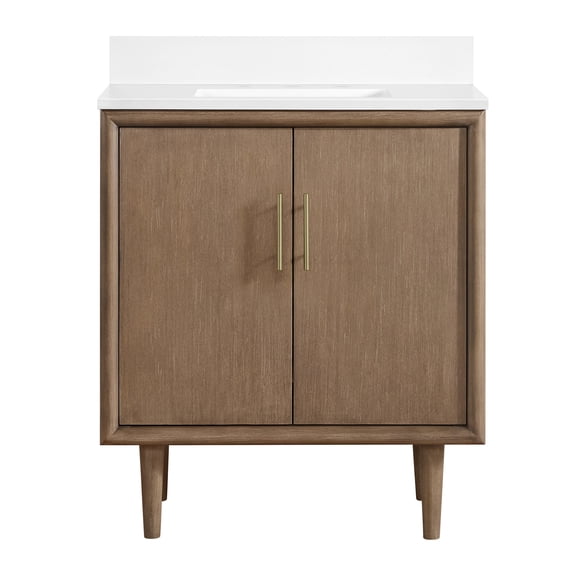 Miseno Mv-N252-V30 Mertola 30" Free Standing Single Basin Vanity Set - Walnut Drift