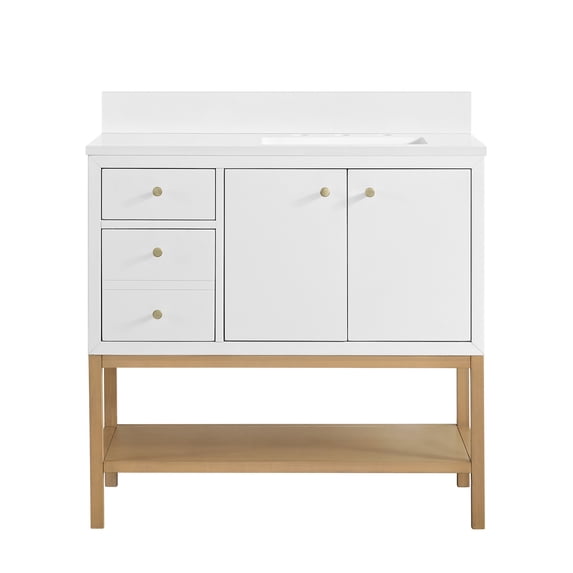 Miseno Mv-N254-V36 Isadore 36" Free Standing Single Basin Vanity Set - White