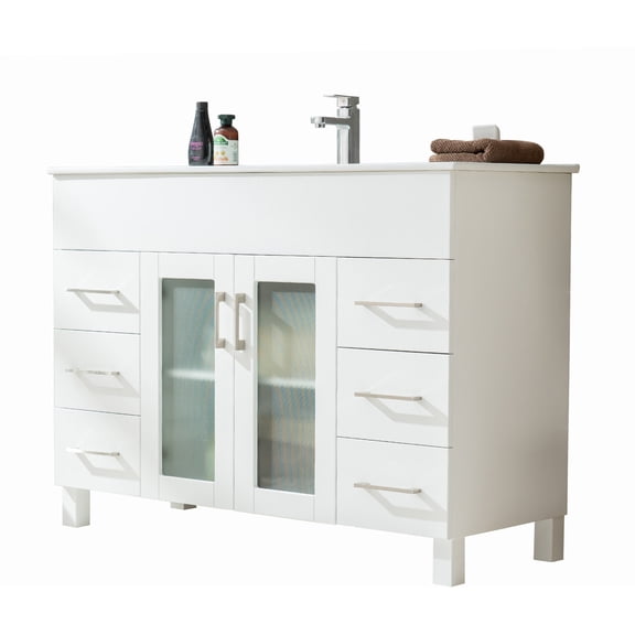 Miseno Mv-Nuo48 Nuovo 48" Free Standing Vanity Set - White