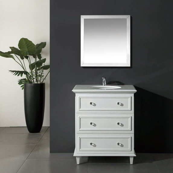 Miseno Mv-Orb30 Orbita 30" Free Standing Vanity - White