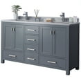 thumbnail image 1 of Miseno Mv-Prm60g Prim 60" Free Standing Vanity Set - Grey, 1 of 7