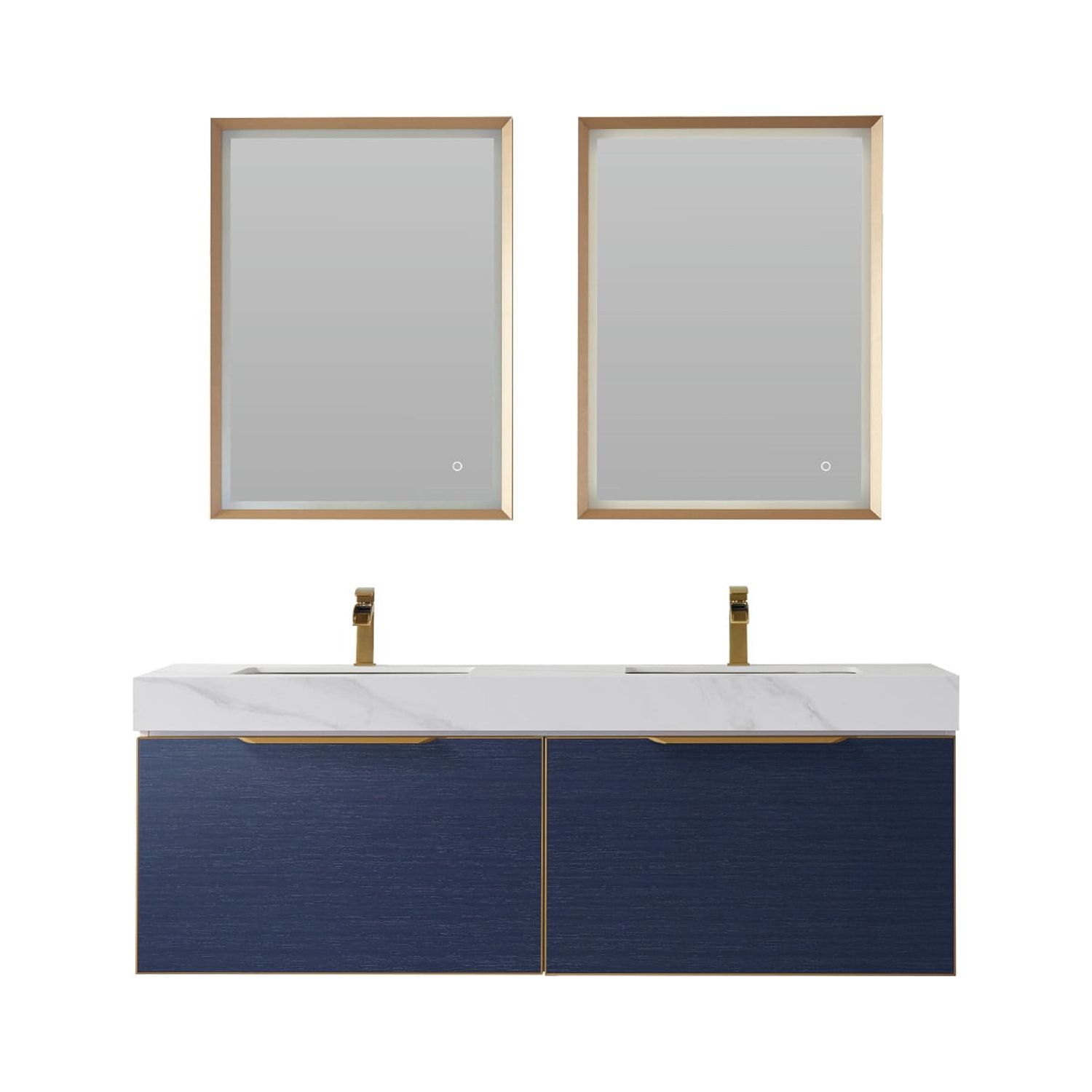 Miseno Mv701460 Alicante 60" Wall Mounted Double Basin Vanity Set