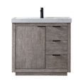 thumbnail image 1 of Miseno Mv701536-Nm Leiza 36" Free Standing Single Basin Vanity Set - Classical Gray, 1 of 7