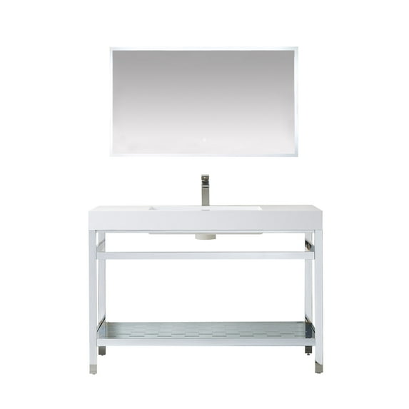 Miseno Mv702848 Ablitas 48" Free Standing Single Basin Vanity Set - Chrome