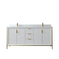 thumbnail image 1 of Miseno Mv736072-Nm Granada 72" Free Standing Double Basin Vanity Set - White, 1 of 7