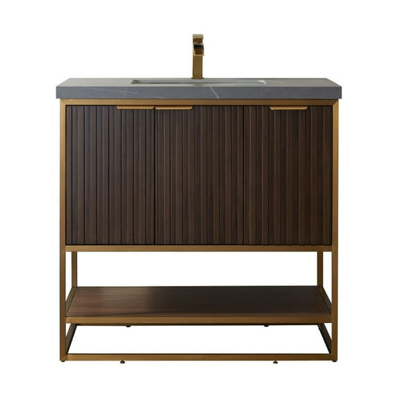 Miseno Mv737036-Nm Donostia 36" Free Standing Single Basin Vanity Set - Wood