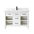 thumbnail image 1 of Miseno Mv798048-Nm Valencia 48" Free Standing Single Basin Vanity Set - White, 1 of 7
