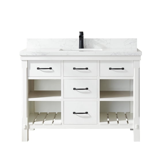 Miseno Mv798048-Nm Valencia 48" Free Standing Single Basin Vanity Set - White