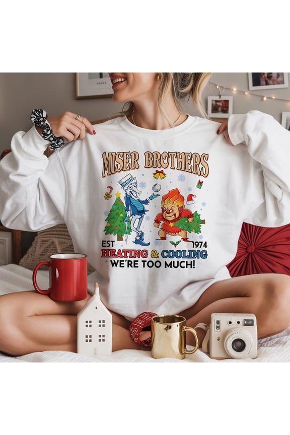 Miser Brothers Heating And Cooling, Miser Brothers Ch.rist.mas Sweatshirt Sizes S-5XL - Art Print JSC