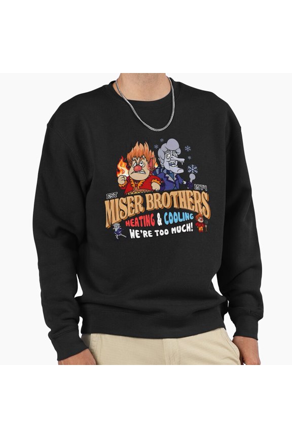 Miser Brothers Heating Cooling Retro Vintage Funny Graphic Aesthetic Unisex Sweatshirt G27908, Up to Size 5XL